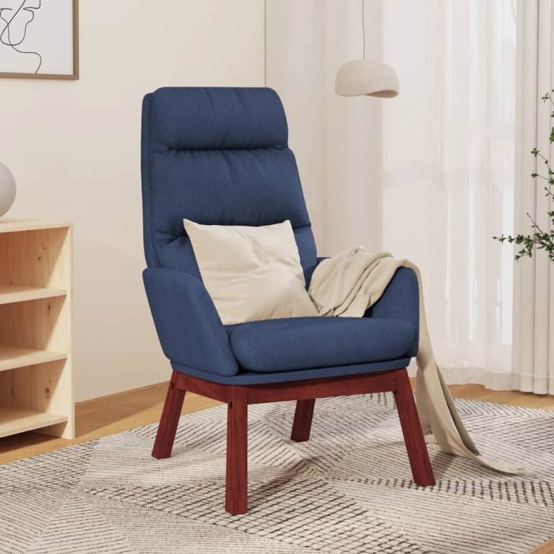 vidaXL Relaxsessel Blau Stoff vidaXL Relaxsessel Blau Stoff