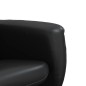 vidaXL Relaxsessel mit Fußhocker Schwarz Kunstleder vidaXL Relaxsessel mit Fußhocker Schwarz Kunstleder
