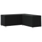 vidaXL Gartensofa-Abdeckung L-Form Schwarz 254x254x86 cm 420D Oxford vidaXL Gartensofa-Abdeckung L-Form Schwarz 254x254x86 cm 420D Oxford