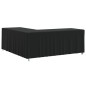 vidaXL Gartensofa-Abdeckung L-Form Schwarz 254x254x86 cm 420D Oxford vidaXL Gartensofa-Abdeckung L-Form Schwarz 254x254x86 cm 420D Oxford