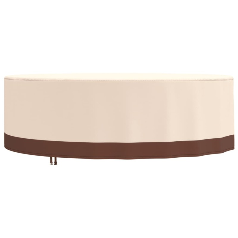 vidaXL Gartenmöbel-Abdeckung Rund Beige Ø 279x71 cm 600D Oxford vidaXL Gartenmöbel-Abdeckung Rund Beige Ø 279x71 cm 600D Oxford