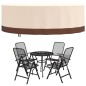 vidaXL Gartenmöbel-Abdeckung Rund Beige Ø 279x71 cm 600D Oxford vidaXL Gartenmöbel-Abdeckung Rund Beige Ø 279x71 cm 600D Oxford