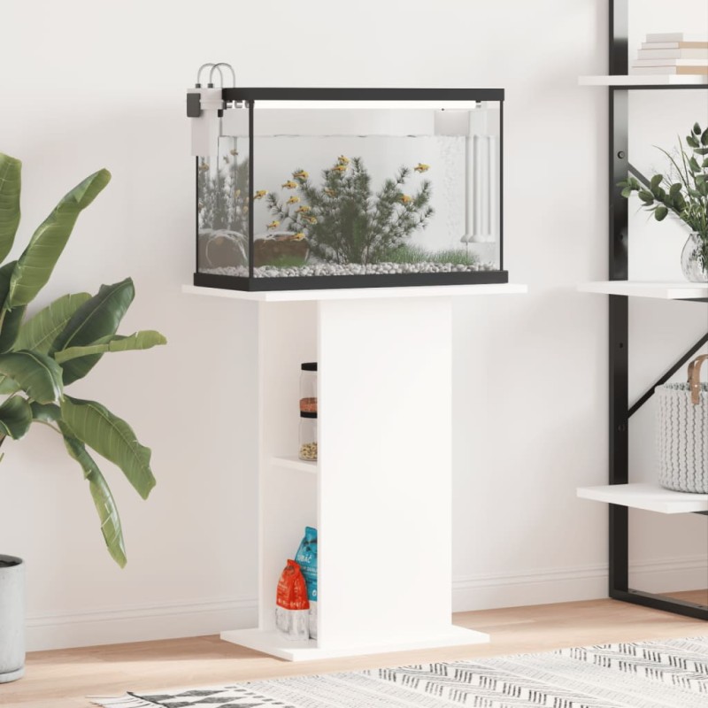 vidaXL Aquariumständer Weiß 60,5x36x72,5 cm Holzwerkstoff vidaXL Aquariumständer Weiß 60,5x36x72,5 cm Holzwerkstoff