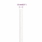 vidaXL Bootsseil Weiß 12 mm 25 m Polypropylen vidaXL Bootsseil Weiß 12 mm 25 m Polypropylen