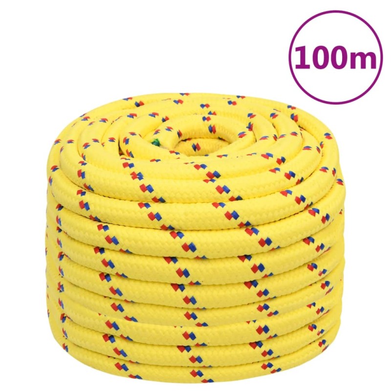 vidaXL Bootsseil Gelb 20 mm 100 m Polypropylen vidaXL Bootsseil Gelb 20 mm 100 m Polypropylen