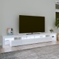 vidaXL TV-Schrank mit LED-Leuchten Hochglanz-Weiß 260x36,5x40 cm vidaXL TV-Schrank mit LED-Leuchten Hochglanz-Weiß 260x36,5x40 cm
