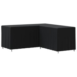 vidaXL Gartensofa-Abdeckung L-Form Schwarz 215x215x86 cm 420D Oxford