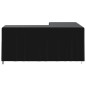 vidaXL Gartensofa-Abdeckung L-Form Schwarz 215x215x86 cm 420D Oxford vidaXL Gartensofa-Abdeckung L-Form Schwarz 215x215x86 cm 420D Oxford