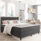 Boxspringbett Dunkelgrau Stoff 180x200 cm Boxspringbett Dunkelgrau Stoff 180x200 cm