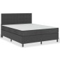 Boxspringbett Dunkelgrau Stoff 180x200 cm Boxspringbett Dunkelgrau Stoff 180x200 cm