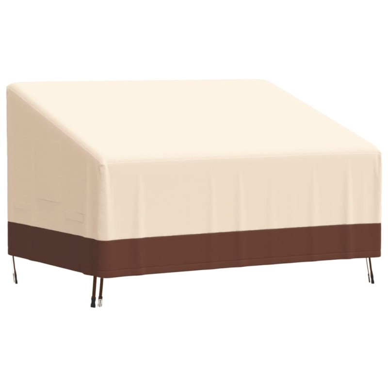 vidaXL Abdeckung für 2-Sitzer-Bank Beige 137x97x48/74 cm 600D Oxford vidaXL Abdeckung für 2-Sitzer-Bank Beige 137x97x48/74 cm 600D Oxford