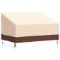 vidaXL Abdeckung für 2-Sitzer-Bank Beige 137x97x48/74 cm 600D Oxford vidaXL Abdeckung für 2-Sitzer-Bank Beige 137x97x48/74 cm 600D Oxford