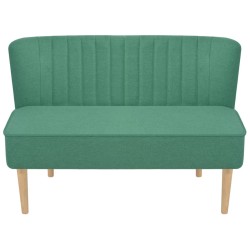 vidaXL Sofa Stoff 117 x 55,5 x 77 cm Grün 