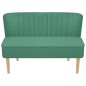 vidaXL Sofa Stoff 117 x 55,5 x 77 cm Grün vidaXL Sofa Stoff 117 x 55,5 x 77 cm Grün