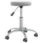 vidaXL Massagehocker Samt Hellgrau vidaXL Massagehocker Samt Hellgrau