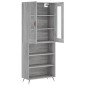 Highboard Grau Sonoma 69,5x34x180 cm Holzwerkstoff Highboard Grau Sonoma 69,5x34x180 cm Holzwerkstoff