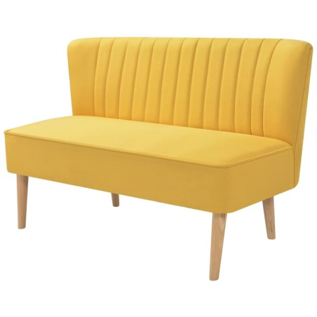 vidaXL Sofa Stoff 117x55,5x77 Gelb 