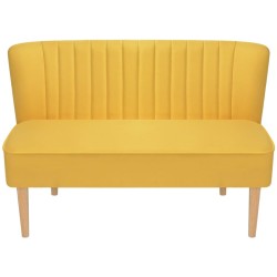 vidaXL Sofa Stoff 117x55,5x77 Gelb 