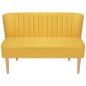 vidaXL Sofa Stoff 117x55,5x77 Gelb vidaXL Sofa Stoff 117x55,5x77 Gelb