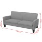 vidaXL 3-Sitzersofa 180 x 65 x76 cm Hellgrau vidaXL 3-Sitzersofa 180 x 65 x76 cm Hellgrau