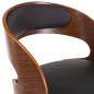 Drehbare Esszimmerstühle 2 Stk. Schwarz Bugholz und Kunstleder Drehbare Esszimmerstühle 2 Stk. Schwarz Bugholz und Kunstleder