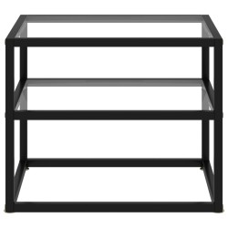 vidaXL Konsolentisch Transparent 50x40x40 cm Hartglas