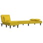 vidaXL Schlafsofa in L-Form Gelb 255x140x70 cm Samt vidaXL Schlafsofa in L-Form Gelb 255x140x70 cm Samt