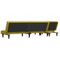 vidaXL Schlafsofa in L-Form Gelb 255x140x70 cm Samt vidaXL Schlafsofa in L-Form Gelb 255x140x70 cm Samt