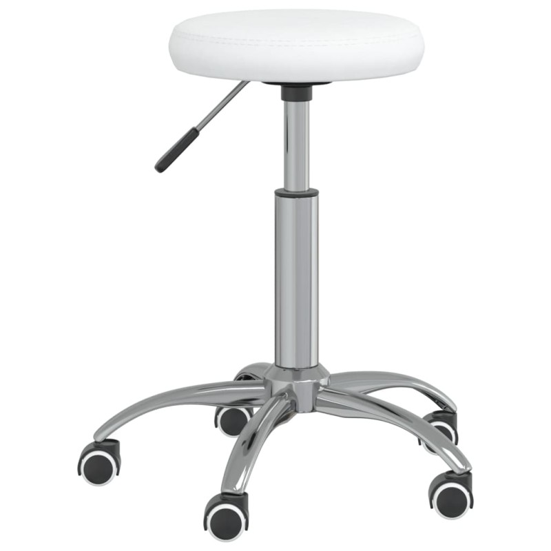 vidaXL Massagehocker Kunstleder Weiß vidaXL Massagehocker Kunstleder Weiß