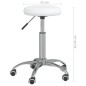vidaXL Massagehocker Kunstleder Weiß vidaXL Massagehocker Kunstleder Weiß