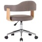 Drehbare Esszimmerstühle 2 Stk. Taupe Bugholz und Stoff Drehbare Esszimmerstühle 2 Stk. Taupe Bugholz und Stoff