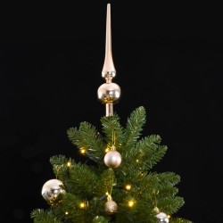 vidaXL Künstlicher Weihnachtsbaum Klappbar 300 LEDs & Kugeln 270 cm
