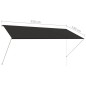 vidaXL Einziehbare Markise 250×150 cm Anthrazit vidaXL Einziehbare Markise 250×150 cm Anthrazit