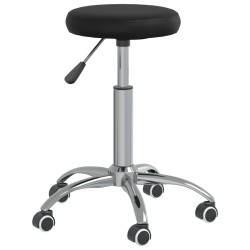 vidaXL Massagehocker Kunstleder Schwarz