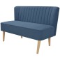 vidaXL Sofa Stoff 117 x 55,5 x 77 cm Blau vidaXL Sofa Stoff 117 x 55,5 x 77 cm Blau