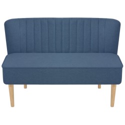 vidaXL Sofa Stoff 117 x 55,5 x 77 cm Blau 