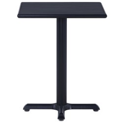 vidaXL Gartentisch Schwarz 60x60x75 cm