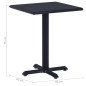 vidaXL Gartentisch Schwarz 60x60x75 cm vidaXL Gartentisch Schwarz 60x60x75 cm