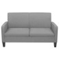 vidaXL 2-tlg. Sofagarnitur Stoff Hellgrau vidaXL 2-tlg. Sofagarnitur Stoff Hellgrau