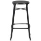 Barhocker 4 Stk. Schwarz Stahl Barhocker 4 Stk. Schwarz Stahl