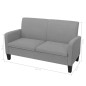 vidaXL 2-tlg. Sofagarnitur Stoff Hellgrau vidaXL 2-tlg. Sofagarnitur Stoff Hellgrau