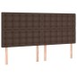 vidaXL Boxspringbett mit Matratze Braun 160x200 cm Kunstleder vidaXL Boxspringbett mit Matratze Braun 160x200 cm Kunstleder