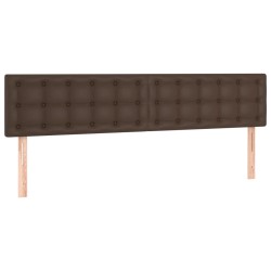 vidaXL Kopfteile 2 Stk. Braun 80x5x78/88 cm Kunstleder