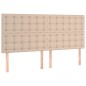 vidaXL LED Kopfteil Cappuccino-Braun 160x5x118/128cm Kunstleder vidaXL LED Kopfteil Cappuccino-Braun 160x5x118/128cm Kunstleder