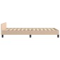 vidaXL Bettgestell mit Kopfteil Cappuccino-Braun 80x200 cm Kunstleder vidaXL Bettgestell mit Kopfteil Cappuccino-Braun 80x200 cm Kunstleder