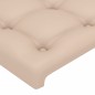 vidaXL Bettgestell mit Kopfteil Cappuccino-Braun 80x200 cm Kunstleder vidaXL Bettgestell mit Kopfteil Cappuccino-Braun 80x200 cm Kunstleder