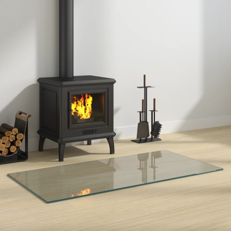vidaXL Kaminofen Glasplatte Rechteckig 100x50 cm vidaXL Kaminofen Glasplatte Rechteckig 100x50 cm