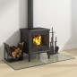 vidaXL Kaminofen Glasplatte Rechteckig 100x50 cm vidaXL Kaminofen Glasplatte Rechteckig 100x50 cm