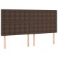 vidaXL Boxspringbett mit Matratze Braun 160x200 cm Kunstleder vidaXL Boxspringbett mit Matratze Braun 160x200 cm Kunstleder