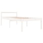 vidaXL Seniorenbett Weiß 90x190 cm Massivholz Kiefer vidaXL Seniorenbett Weiß 90x190 cm Massivholz Kiefer